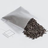 NYC Breakfast tea spilling out of a Soilon tea bag